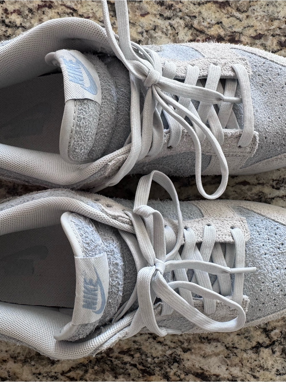 Nike Light Blue Suede Sneakers